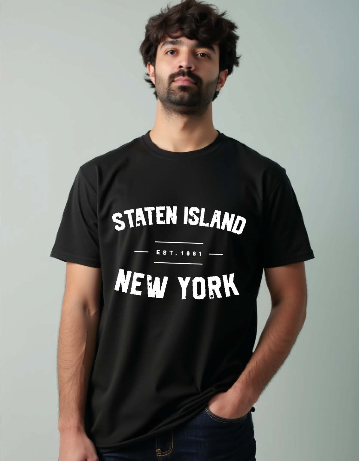 staten island new york printed T-Shirt for All ages