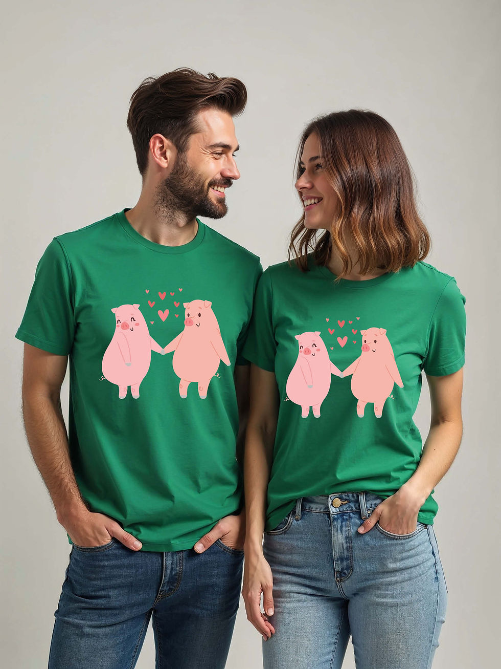 Thumbnail: Trendy Cartoon Couple T-Shirt Lovers Edition – Low Price Offer