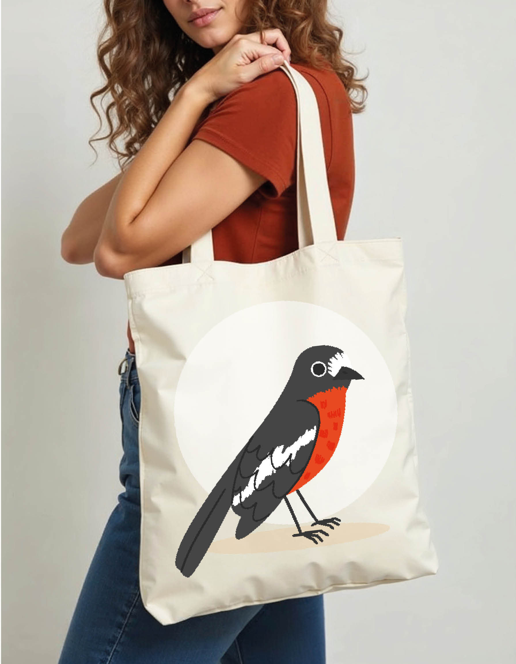 Vintage Style Tote Printed Bag – Stylish Grocery & Shopping Bag Premium Quality