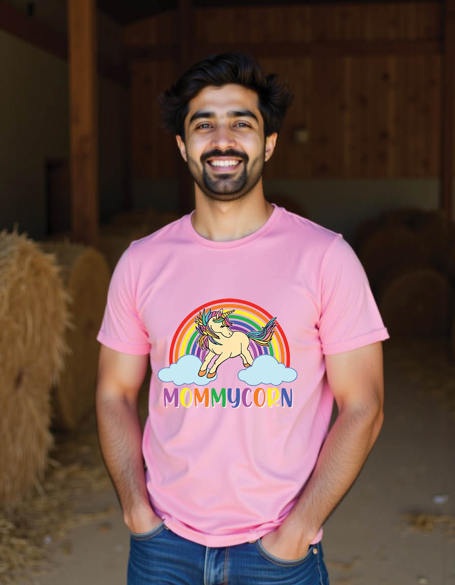 Thumbnail: mommycorn unicorn mother quotes mens printed graphic t shirt