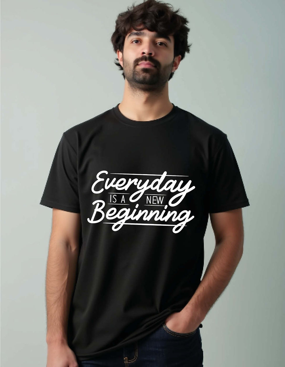 everyday is a new beginning Printed T-Shirt for All Age