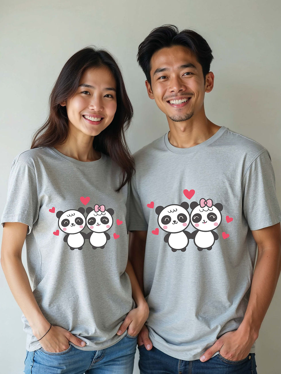 Thumbnail: Trendy Animal Couple T-Shirt Lovers Edition – Discount Offer