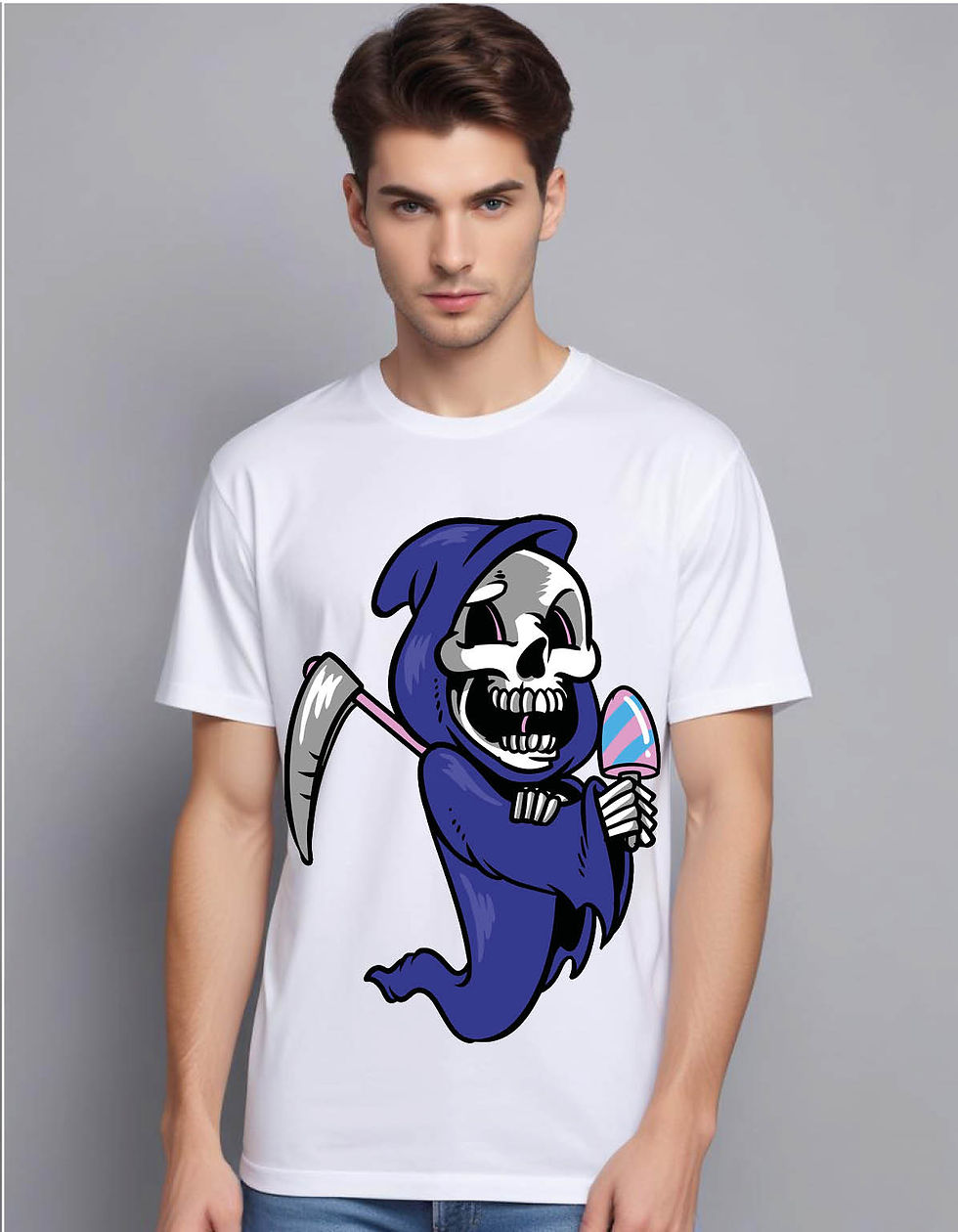 Thumbnail: death cream mens printed graphic t shirt