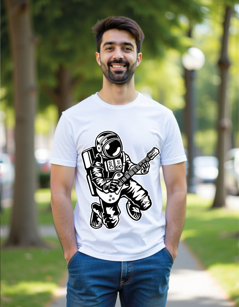 Thumbnail: astronaut character mens printed graphic t shirt