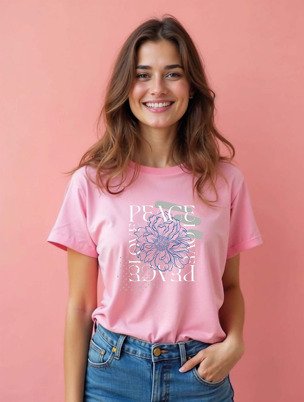 Thumbnail: Peace Love  Casual Women’s Graphic Streetwear T-Shirt – Best Price