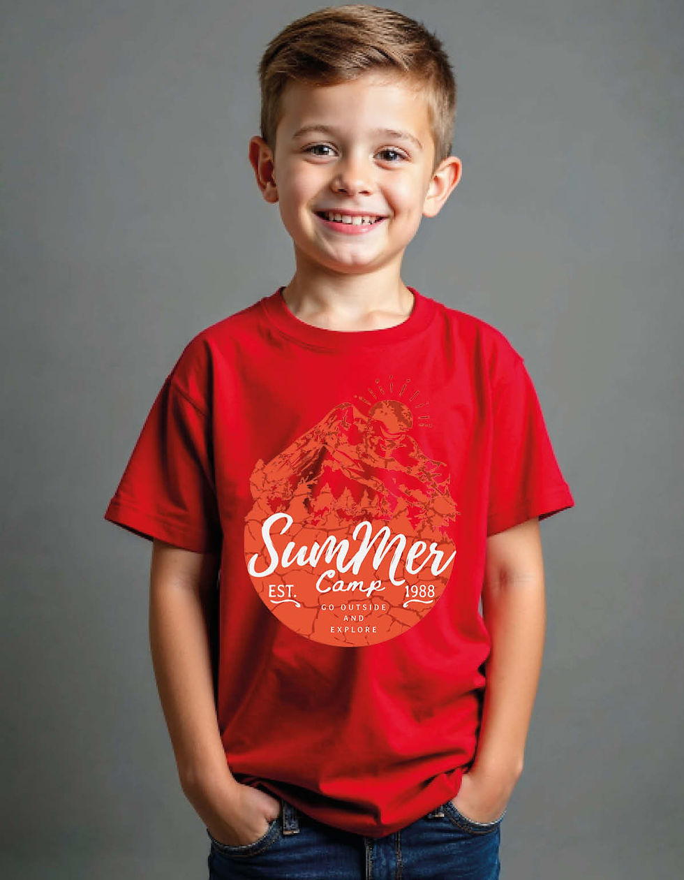 Thumbnail: Summer Camp Printed T-Shirt for All age