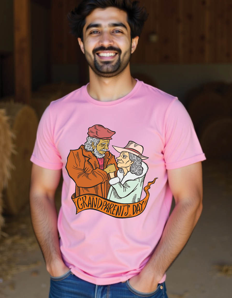 Thumbnail: grandparents day mens printed graphic t shirt