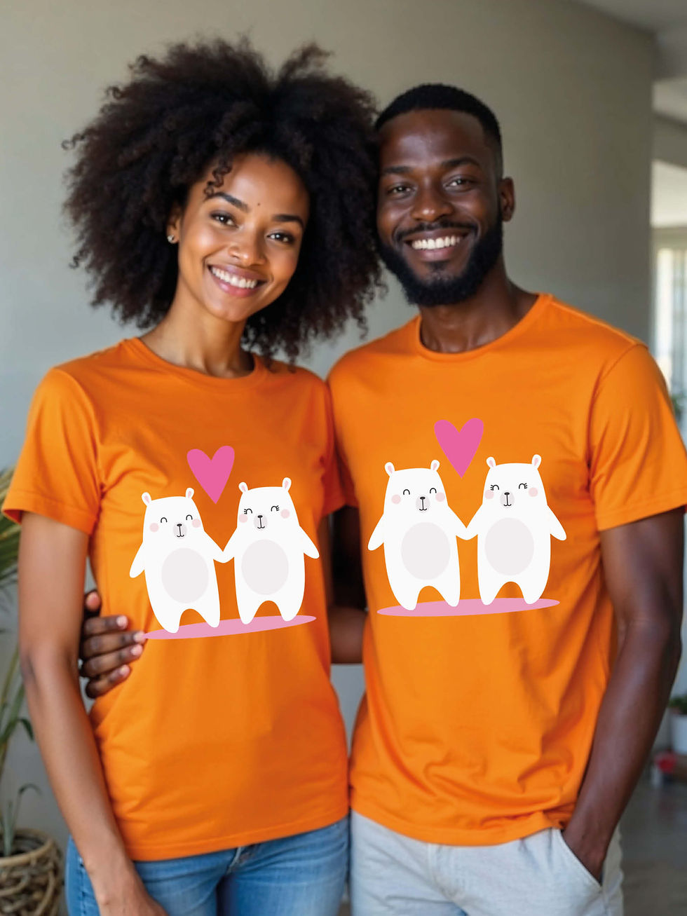 Thumbnail: Cute Animal Couple T-Shirt Lovers Edition – Buy Now