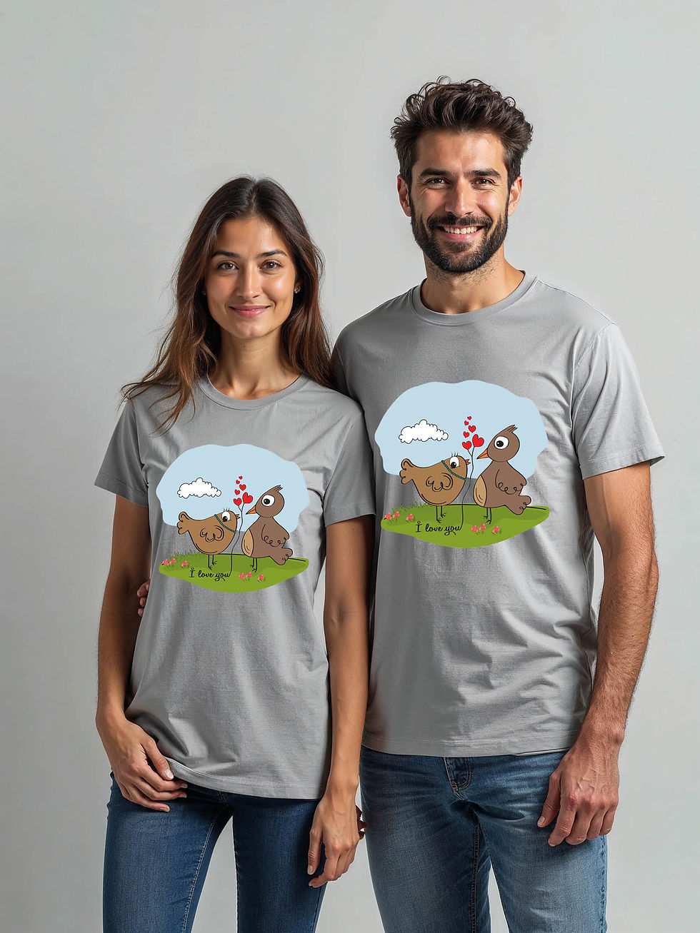 Thumbnail: Couple Goals Cartoon Couple Matching Tee Lovers Edition – Sale