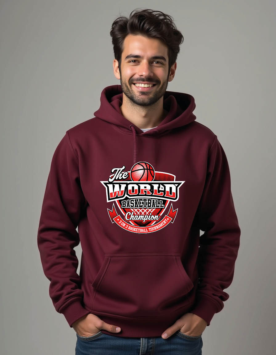 Thumbnail: the world basket ball championship Streetwear Men’s Printed Hoodie