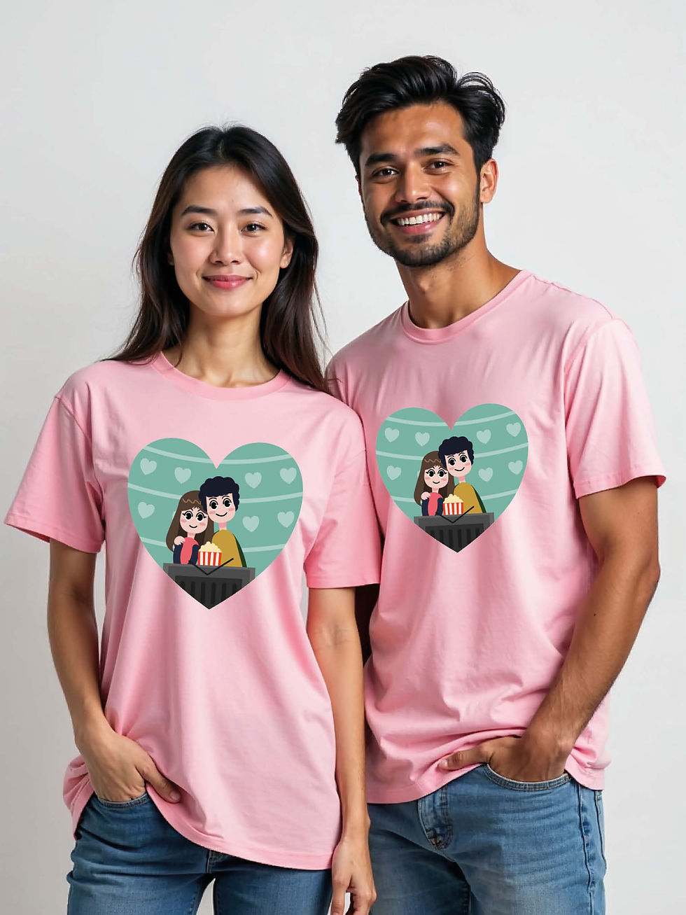 Thumbnail: Couple Goals Cartoon Couple Matching Tee Lovers Edition – Fast Delivery