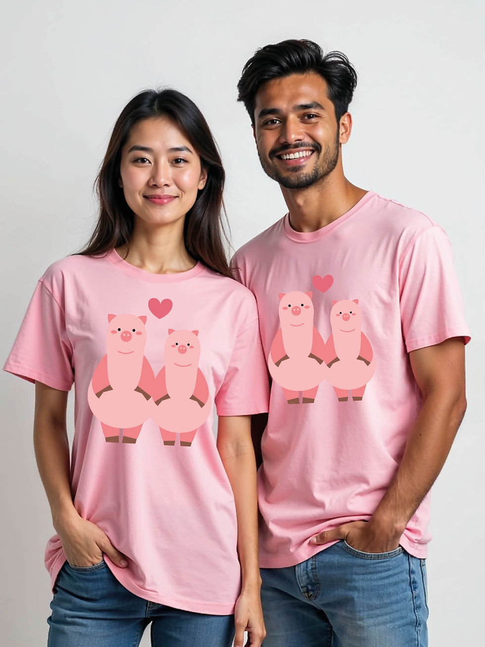 Thumbnail: Soulmates Cartoon Couple T-Shirt Lovers Edition – Buy Now
