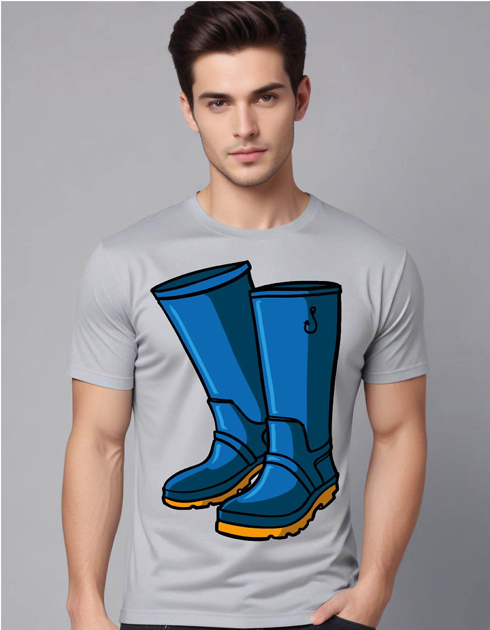 Thumbnail: fishing equipment mens printed graphic t shirt