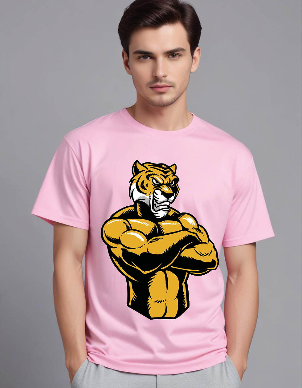 Thumbnail: tiger power mens printed graphic t shirt