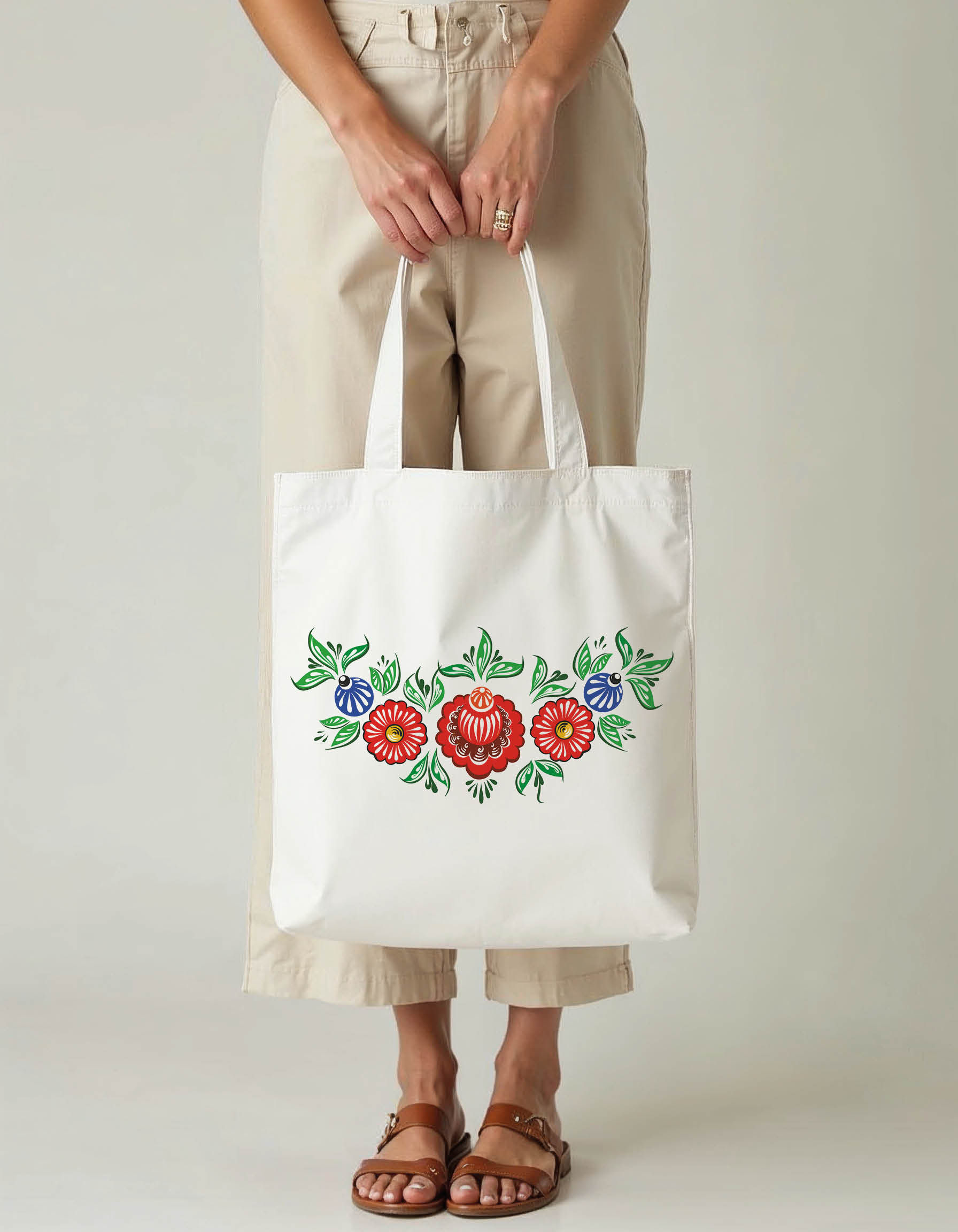 Nature Inspired Tote Printed Bag – Premium Quality Shopper Eco-Friendly Choice