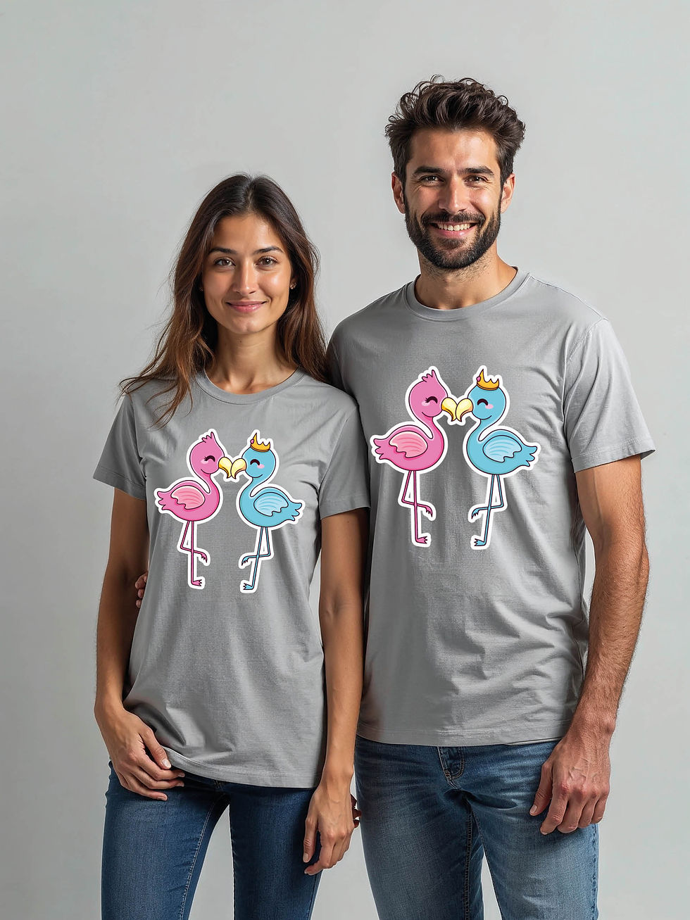 Thumbnail: Trendy Cartoon Couple Matching Tee Lovers Edition – Shop Now