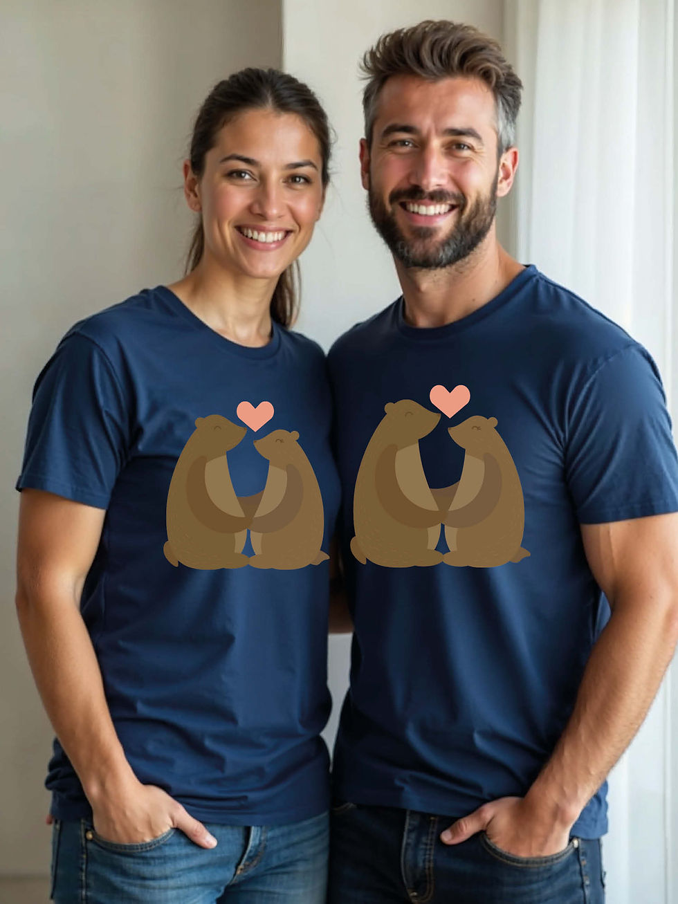 Stylish Animal Couple T-Shirt Lovers Edition – Premium Quality