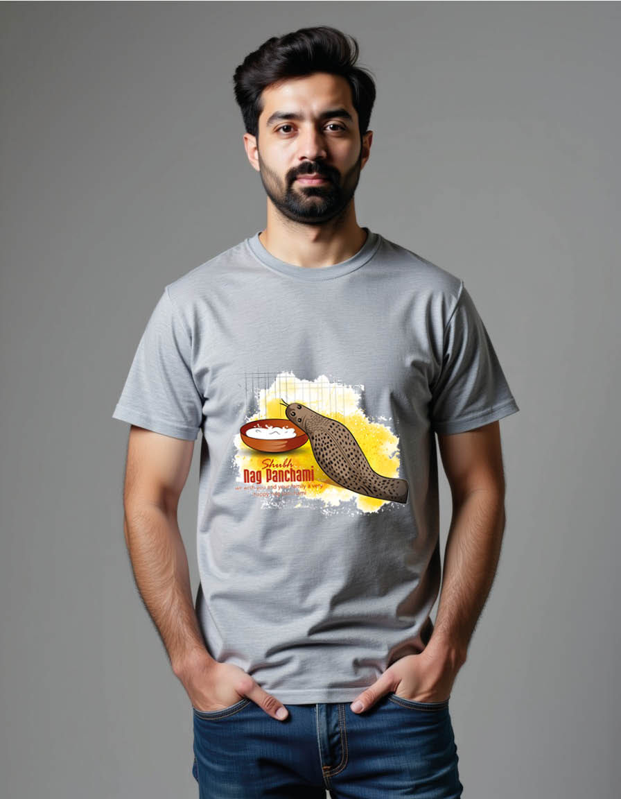 Thumbnail: Nagpanchami Unisex printed graphic t shirt