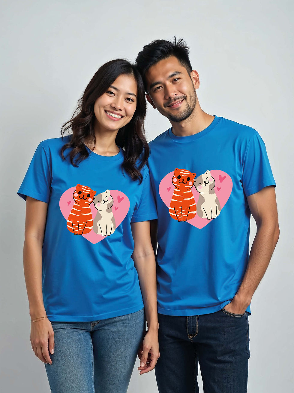 Thumbnail: Stylish Cartoon Couple T-Shirt Lovers Edition – Low Price Offer