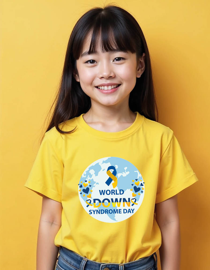 Thumbnail: World down syndorme day Unisex printed graphic t shirt