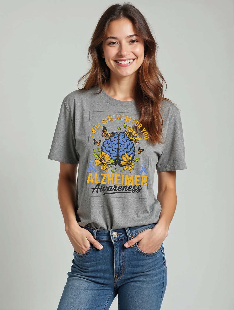 Thumbnail: I will remeber for you alzheimer Chic Women’s Printed T-Shirt – Best Price