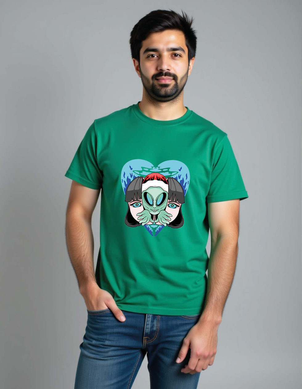 Casual Cotton Printed T-Shirt for Men, Women & Children – Trendy Print Design