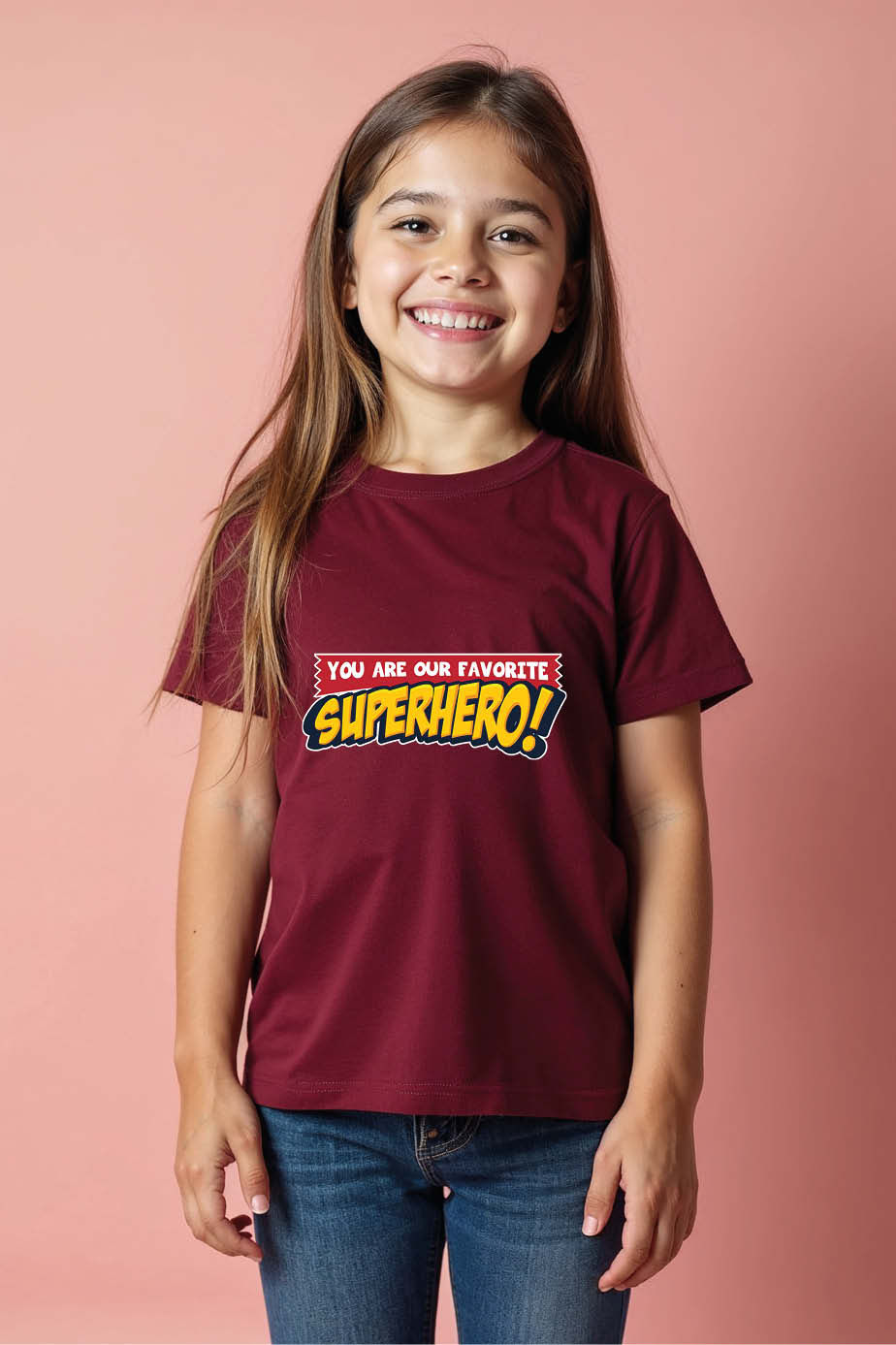 Thumbnail: you are our favorite superhero! Cool Casual Kids Printed T-Shirt print kids tees