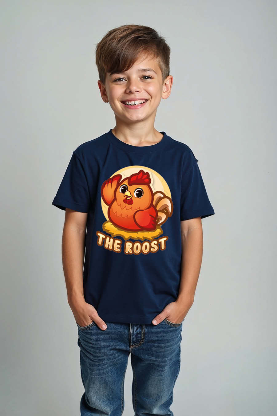 Thumbnail: The Roost Cute Cute Kids Typography T-Shirt – Graphic Print Design for Boys