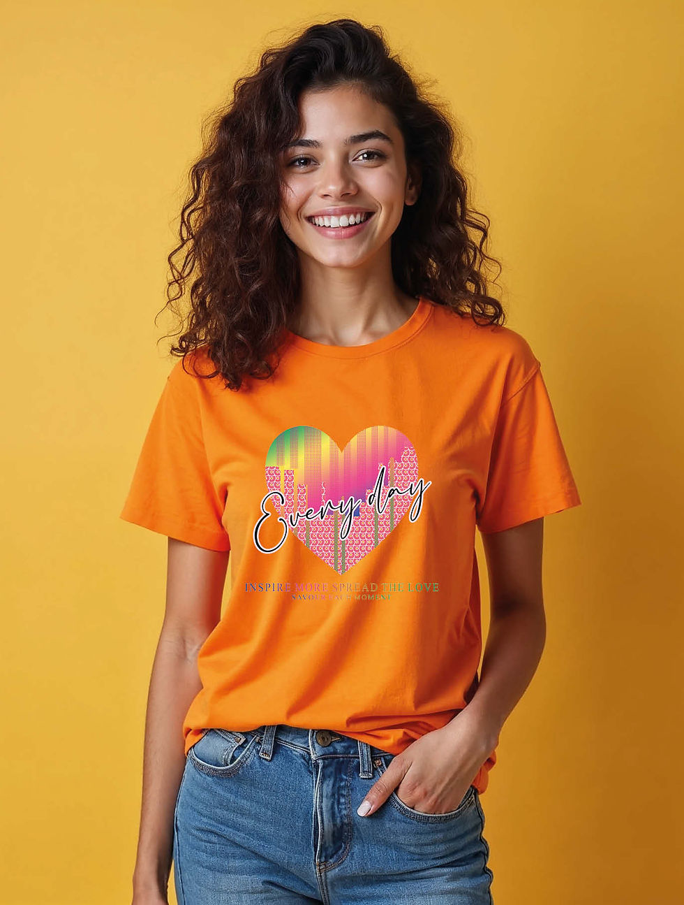 Thumbnail: Love every day Stylish Women’s Quote printed T-Shirt – Sale