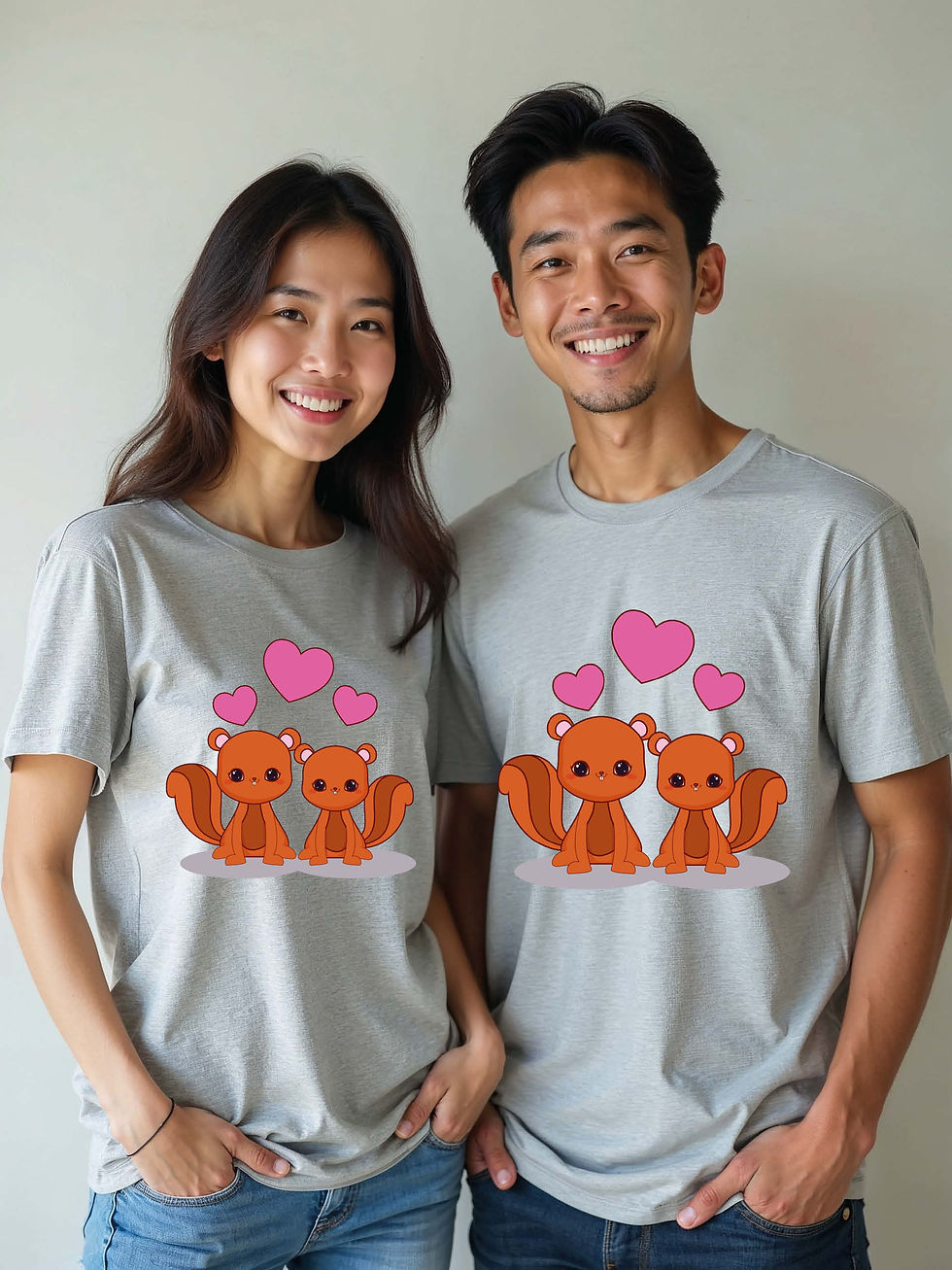 Romantic Animal Couple T-Shirt Lovers Edition – Low Price Offer