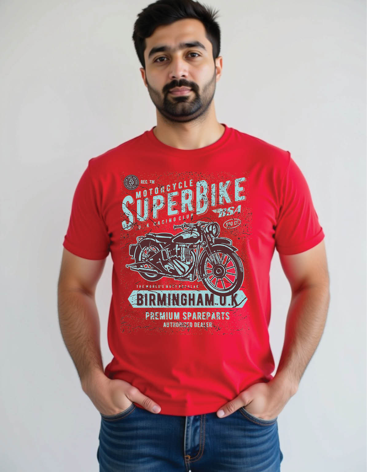 super bike mens printed graphic t shirt