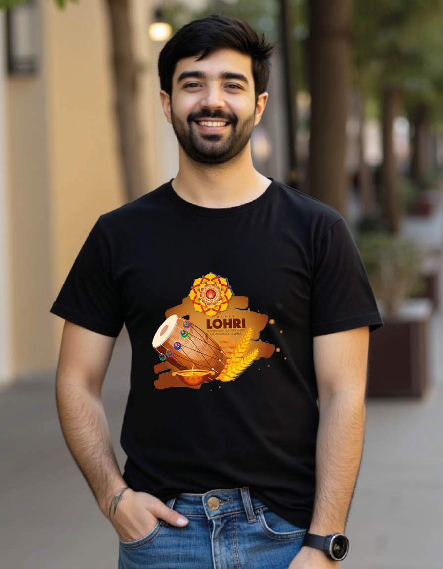 Thumbnail: Lohri Unisex printed graphic t shirt