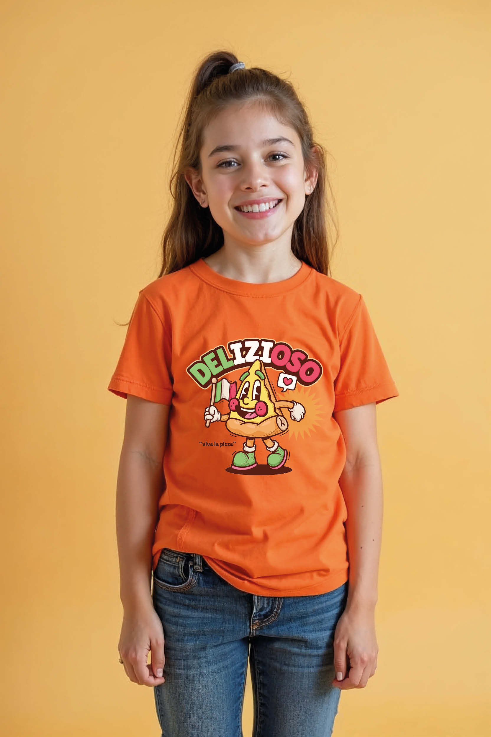 delizioso Cotton Kids Printed T-Shirt – Print Design for Boys & Girls