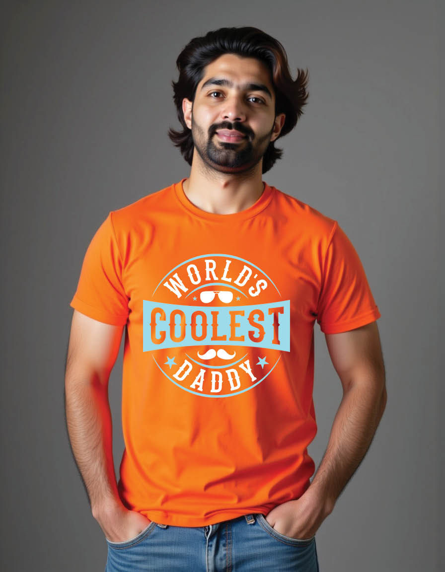 Thumbnail: worlds coolest daddy fathers day quotes mens printed graphic t shirt
