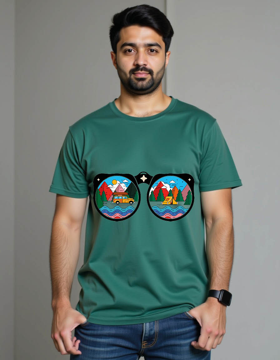 Thumbnail: touristic outdoors adventure vacation badge mens printed graphic t shirts