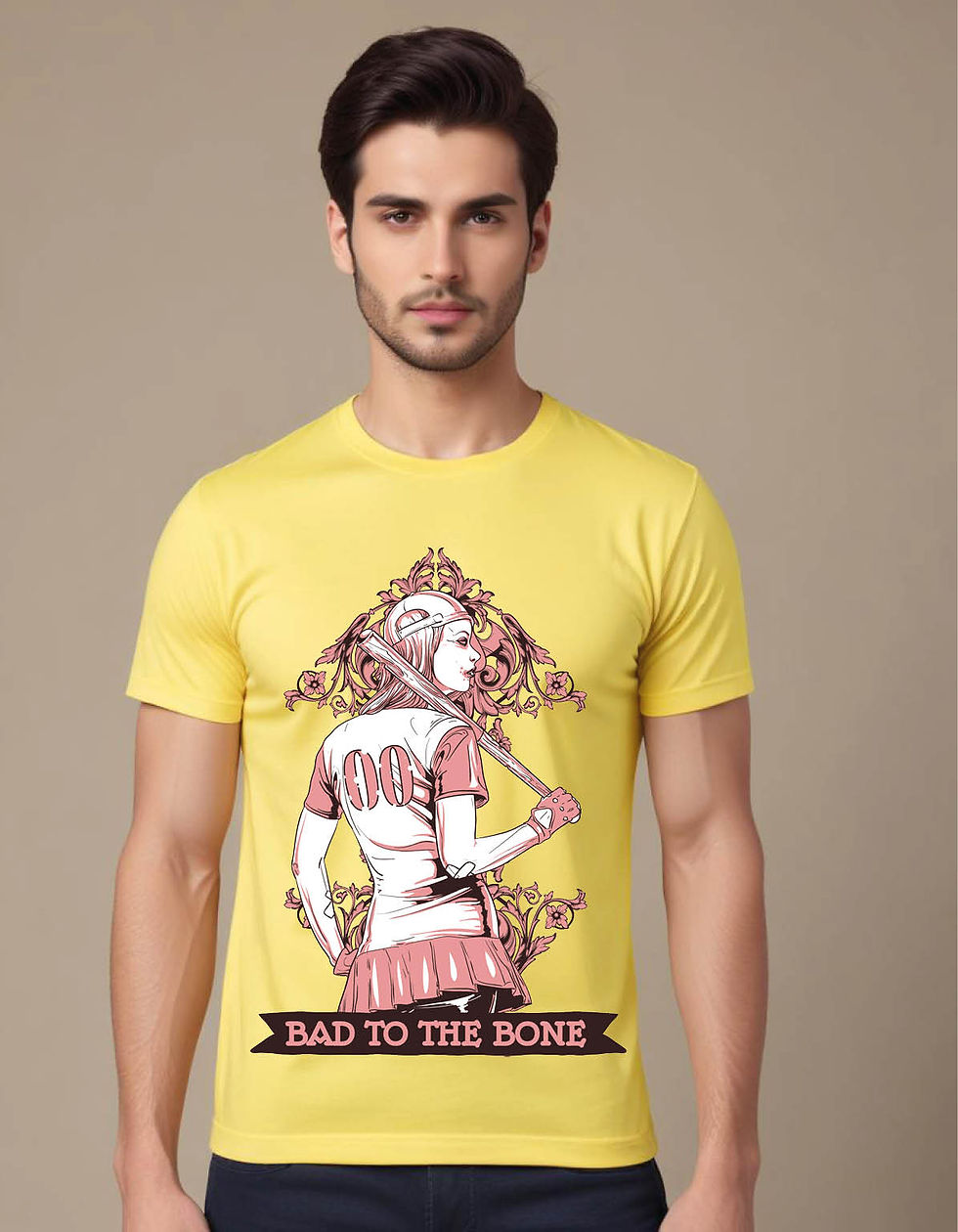 Thumbnail: baseball girl mens printed graphic t shirt
