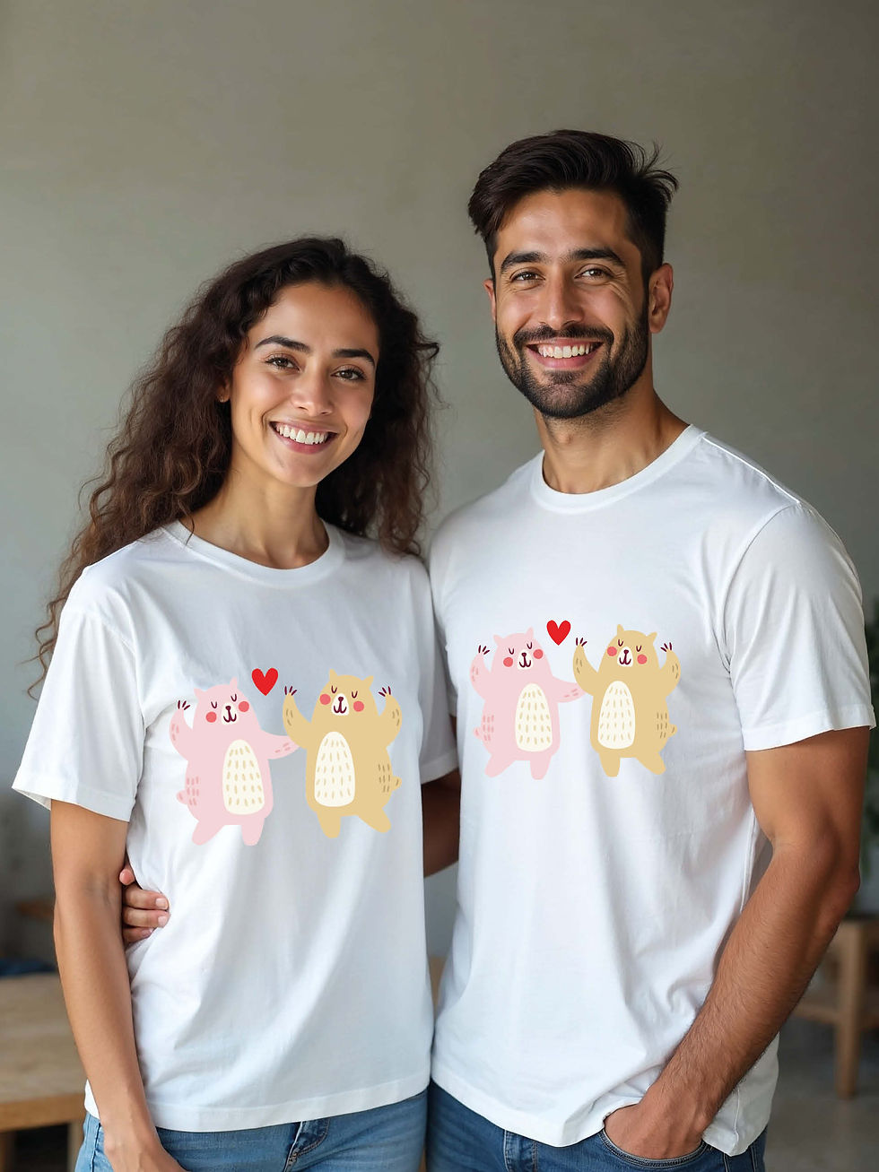 Thumbnail: Forever Love Animal Couple T-Shirt Lovers Edition – Low Price