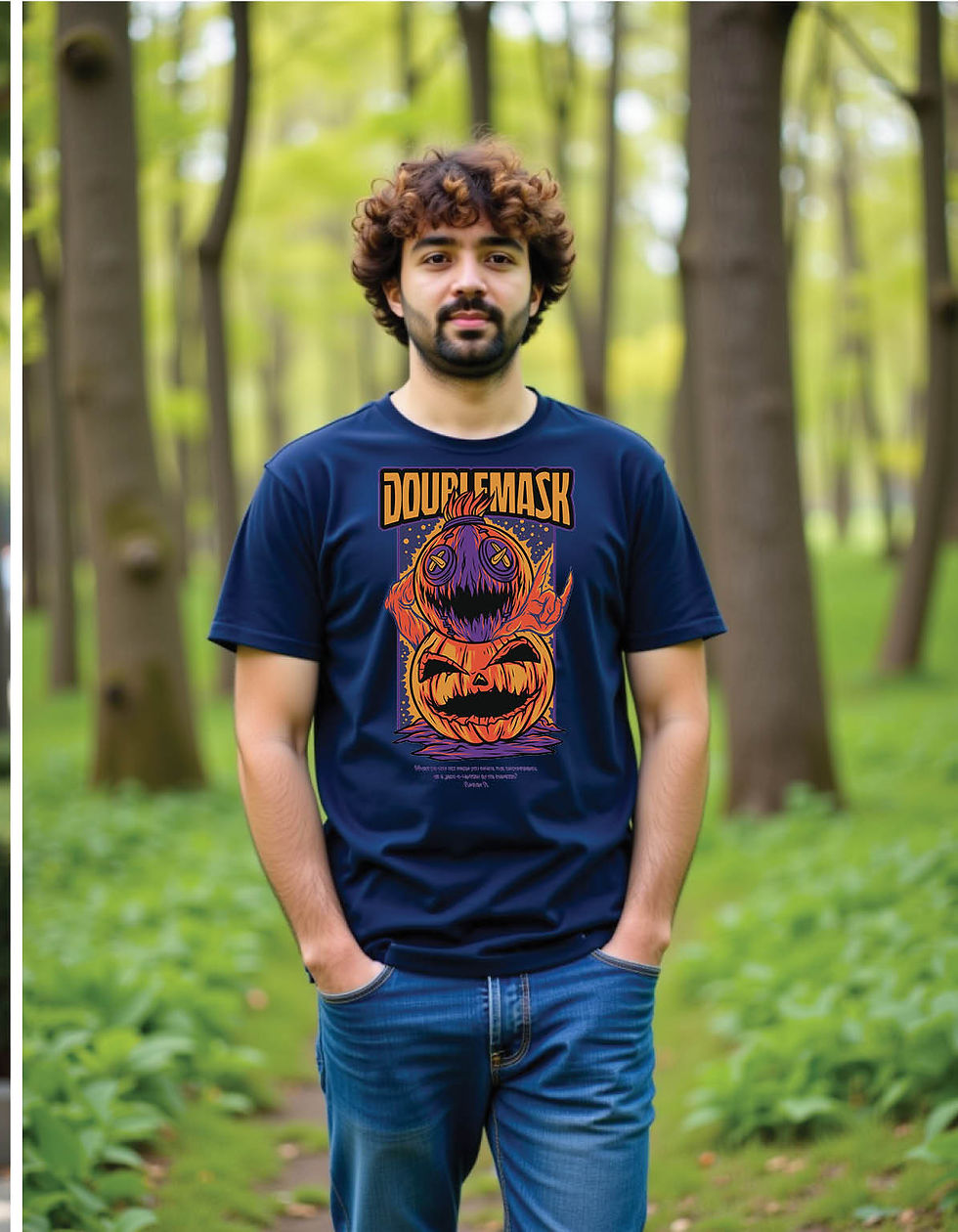 Thumbnail: scary halloween theme mens printed graphic t shirts