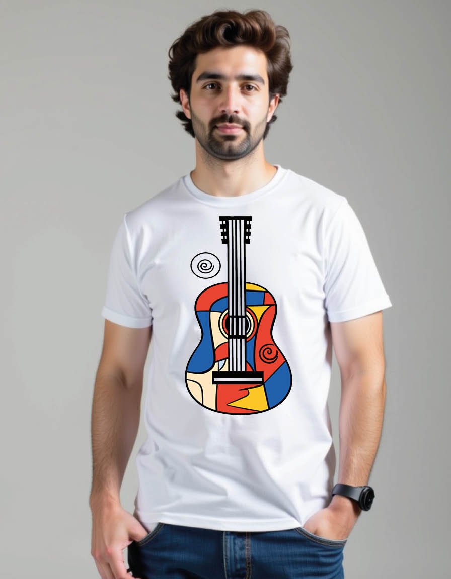 Thumbnail: guitar mens printed graphic t shirt