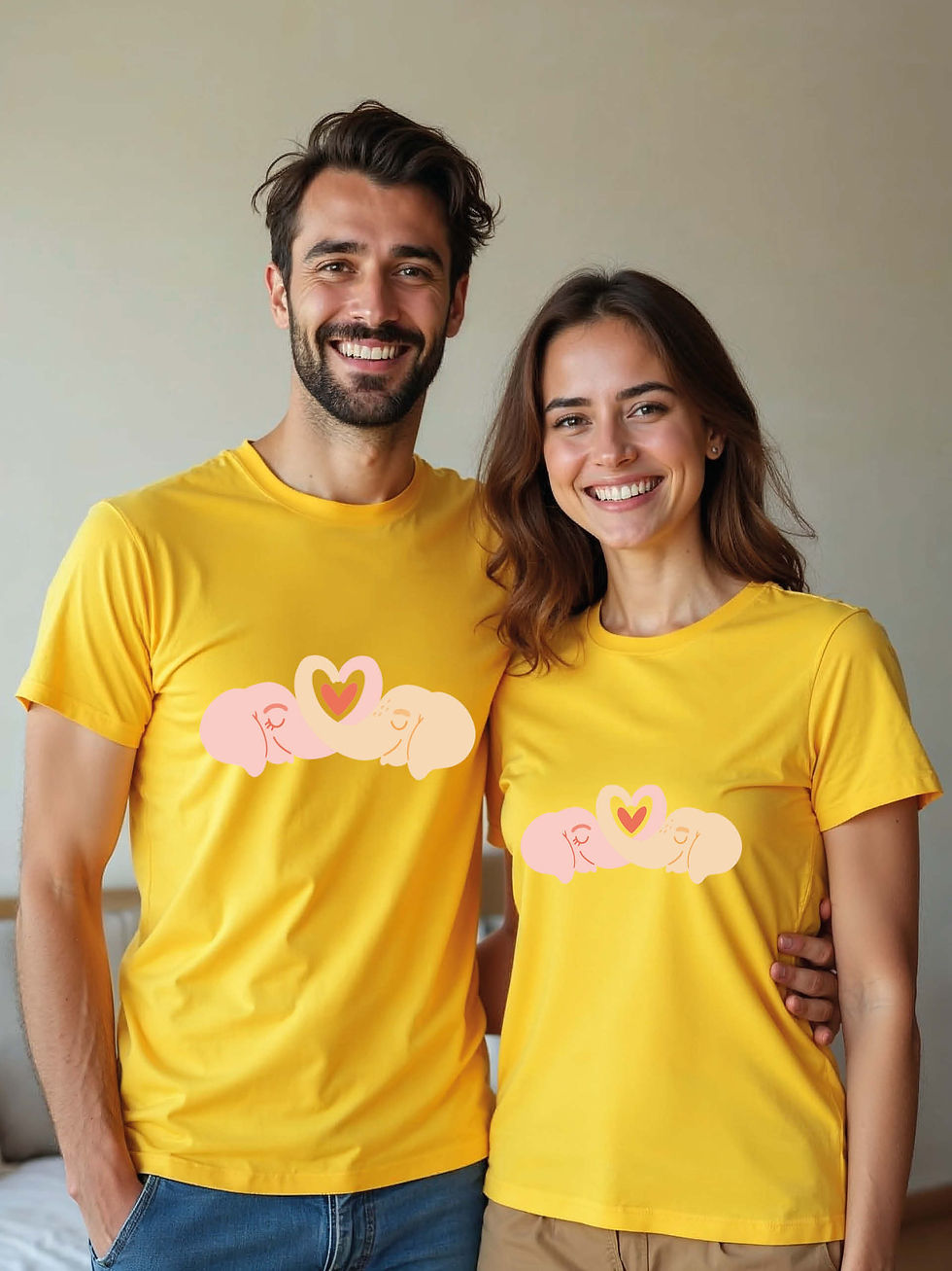 Thumbnail: Trendy Animal Couple T-Shirt Lovers Edition – Premium Quality