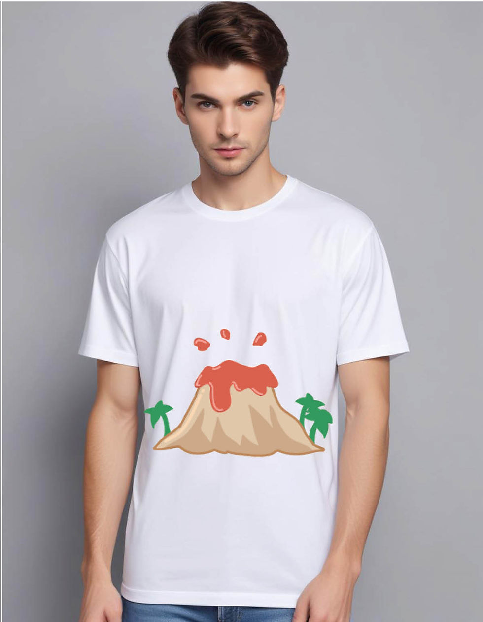 Thumbnail: cute dynosaurs mens printed graphic t shirt