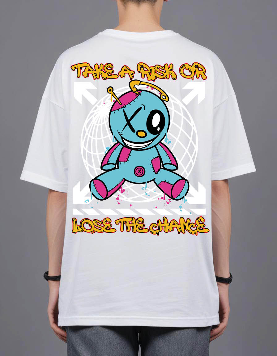 doll street wear with slogan take Oversized Printed t shirt