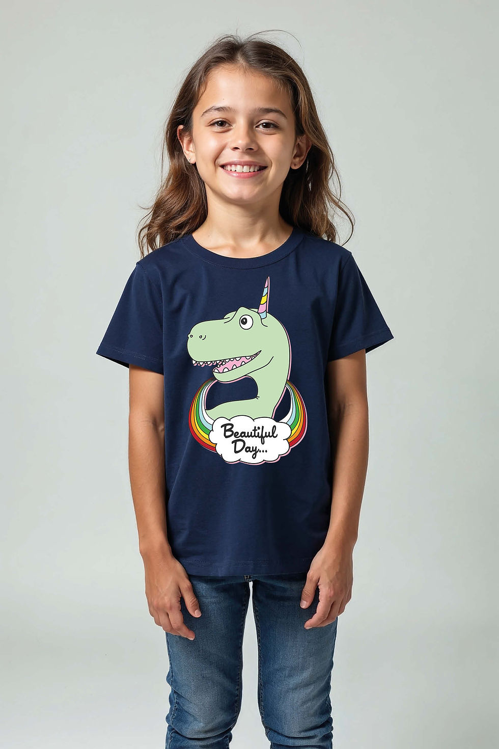 Thumbnail: Beautyful Days Cartoon Premium Casual Kids Printed T-Shirt – Illustration Print