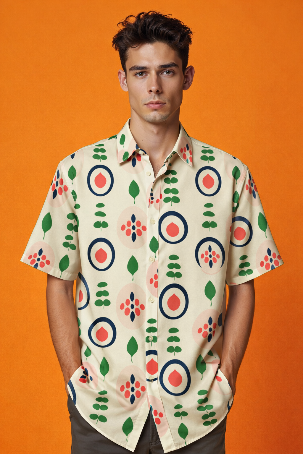stylish patterns Trend Ready Patterned All Over Print Oversized Shirt