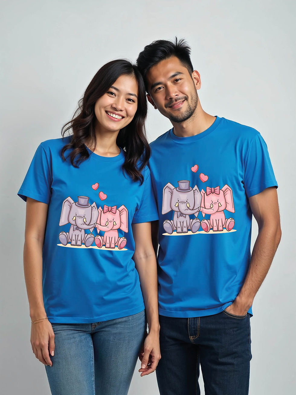 Thumbnail: Forever Love Cartoon Couple Matching Tee Lovers Edition – Sale