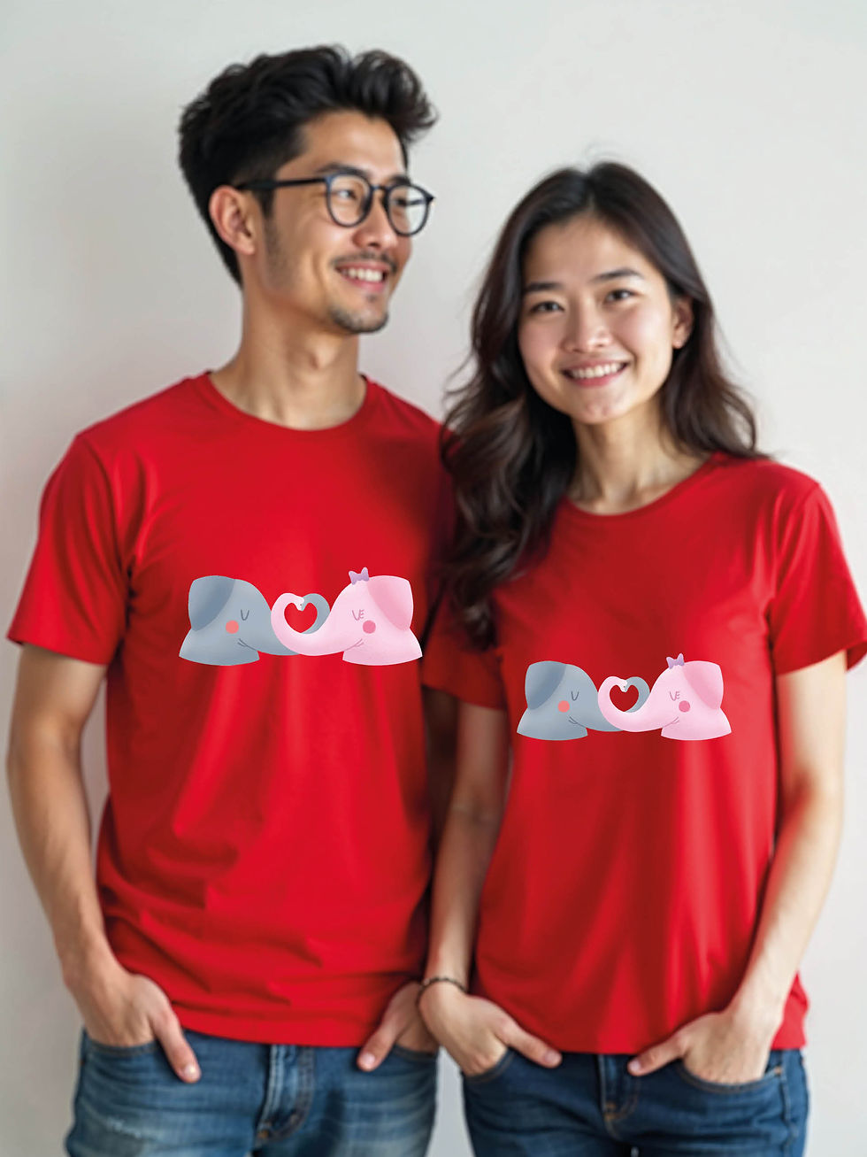 Thumbnail: Cute Cartoon Couple T-Shirt Lovers Edition – Discount Offer