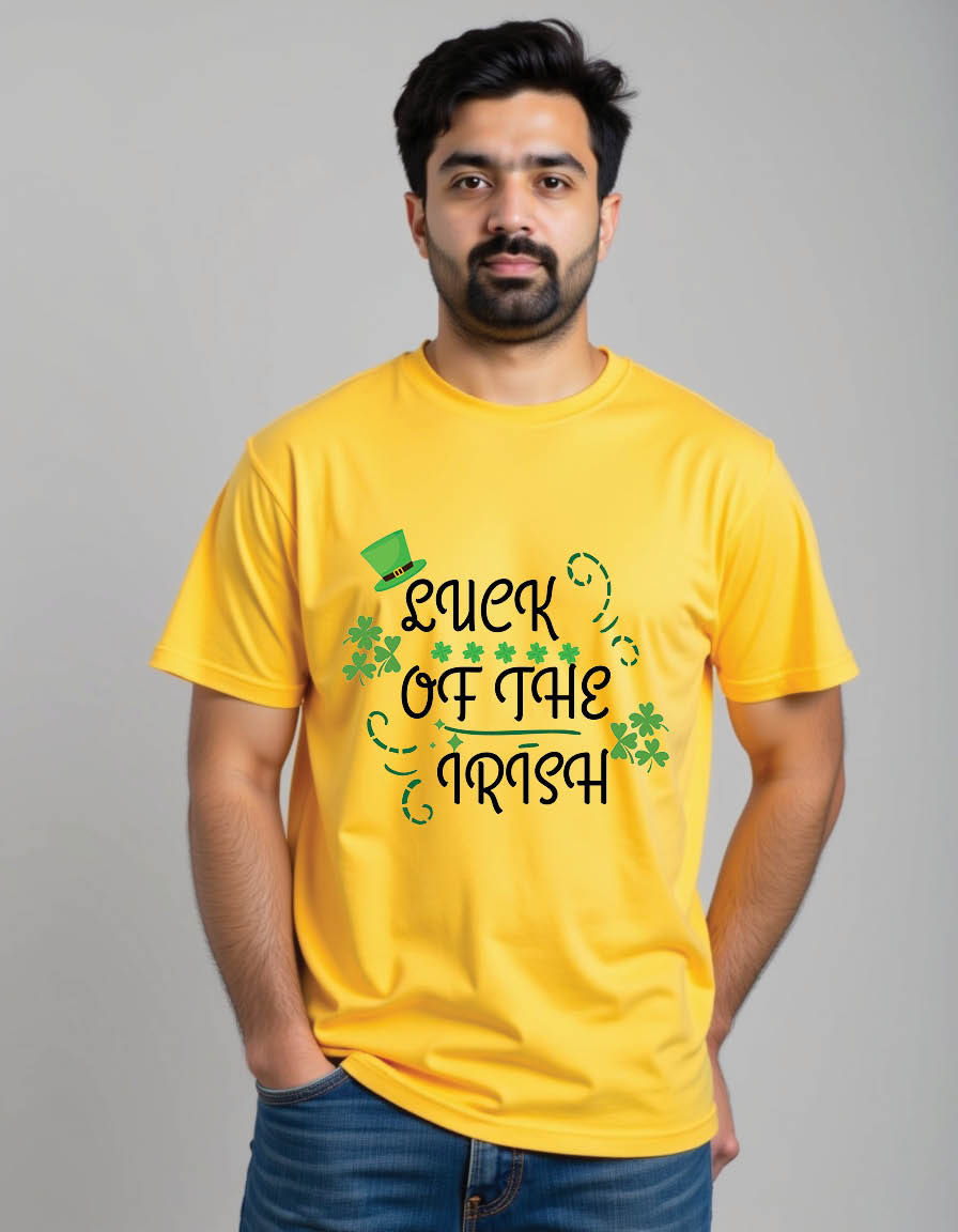 Thumbnail: luck irishst patricks day quote mens printed graphic t shirt