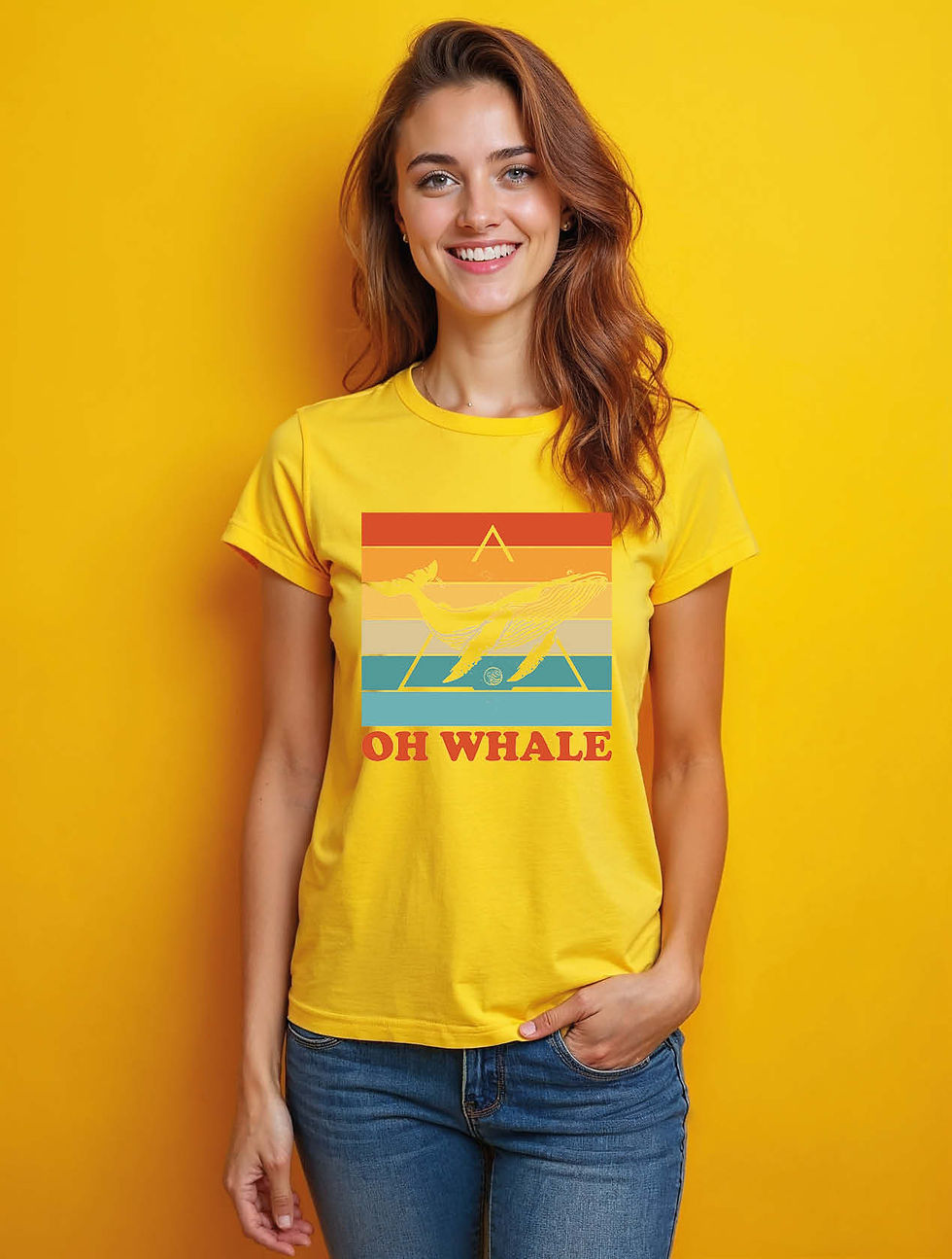 Thumbnail: oh whale Casual Women’s Printed Graphic Streetwear T-Shirt – Hot Deal
