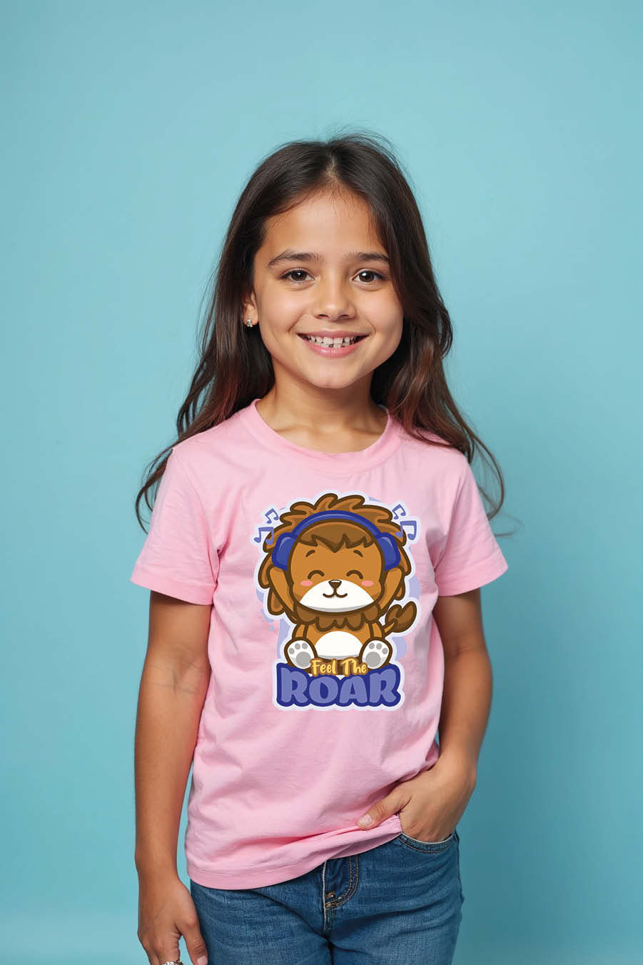 Thumbnail: Roar Modern Kids Graphic Tee – Illustration Print Design for Boys & Girls