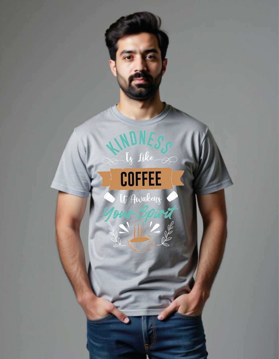 Thumbnail: Kindness Your Spirit Printed Tee for Boys,Girls,Men&Women